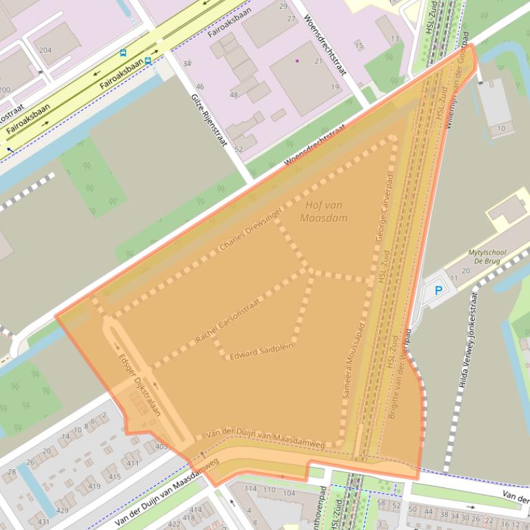 Kaart van postcodegebied 3045CZ.