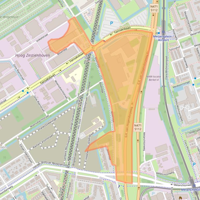 Kaart van postcodegebied 3045PC.
