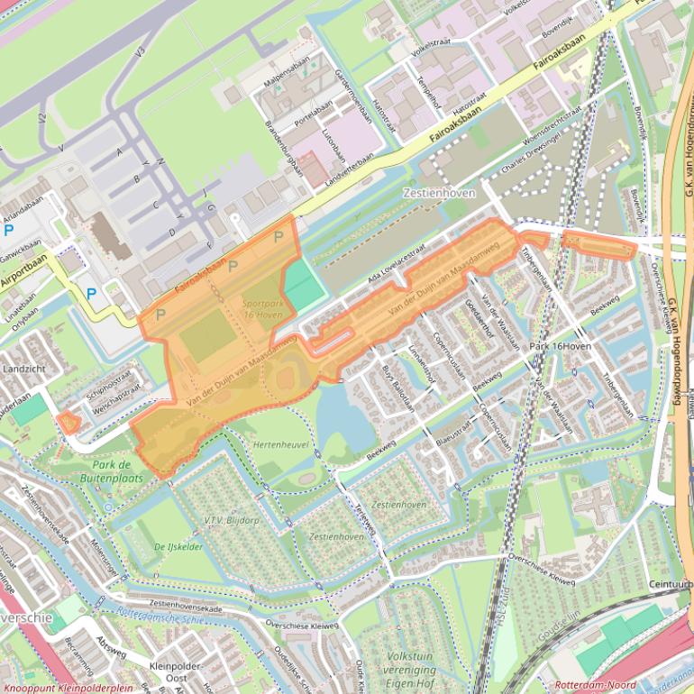 Kaart van postcodegebied 3045PE.