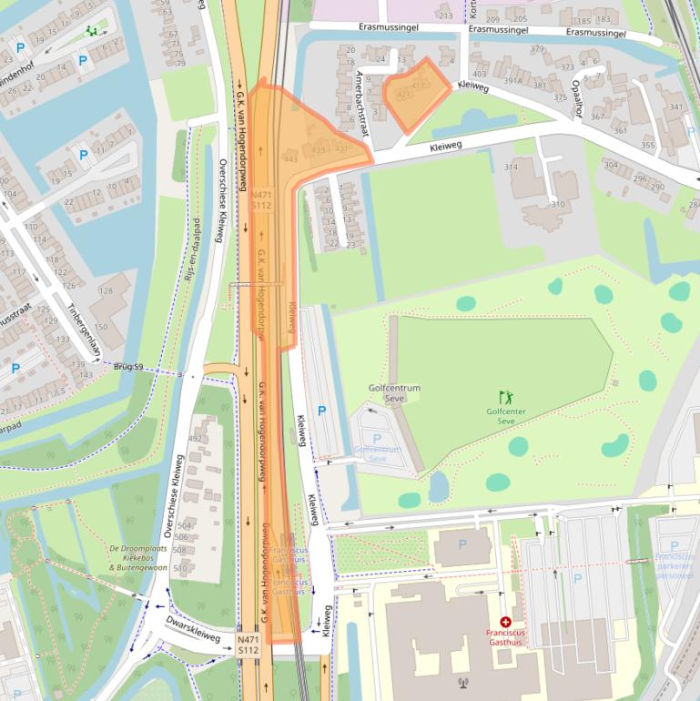 Kaart van postcodegebied 3045PL.