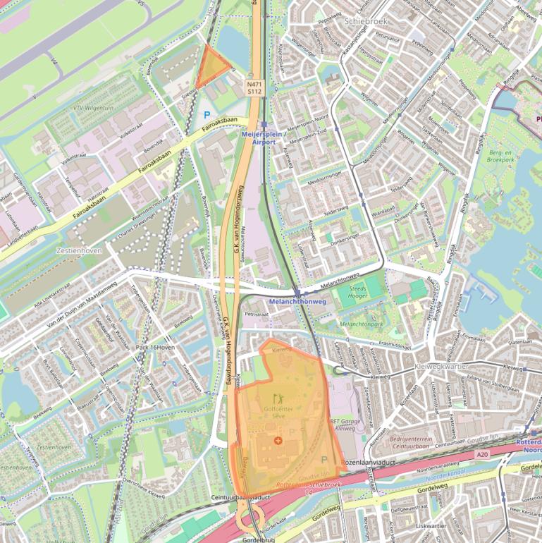Kaart van postcodegebied 3045PM.