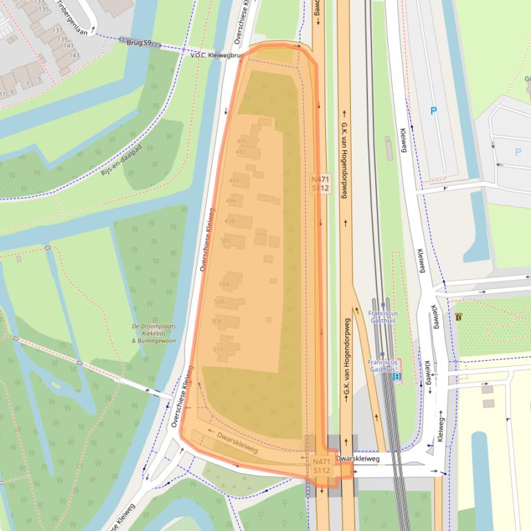Kaart van postcodegebied 3045PS.
