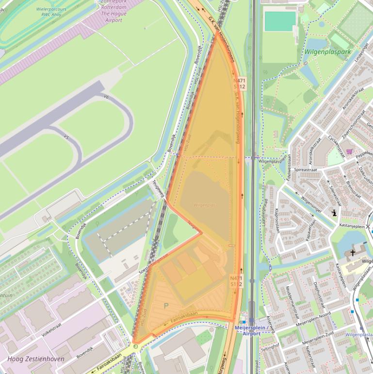Kaart van postcodegebied 3045PW.