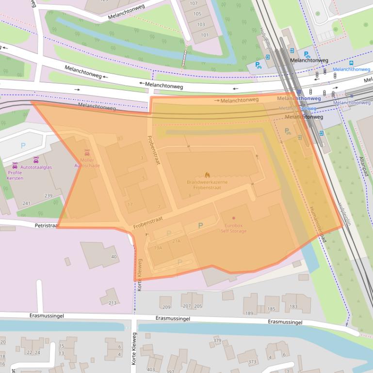 Kaart van postcodegebied 3045RD.