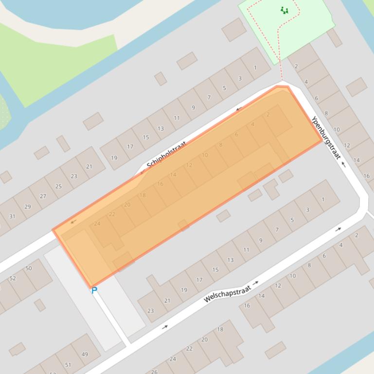 Kaart van postcodegebied 3045XC.