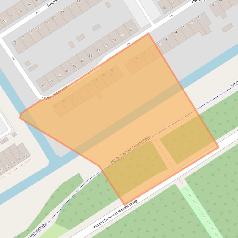 Kaart van postcodegebied 3045XJ.