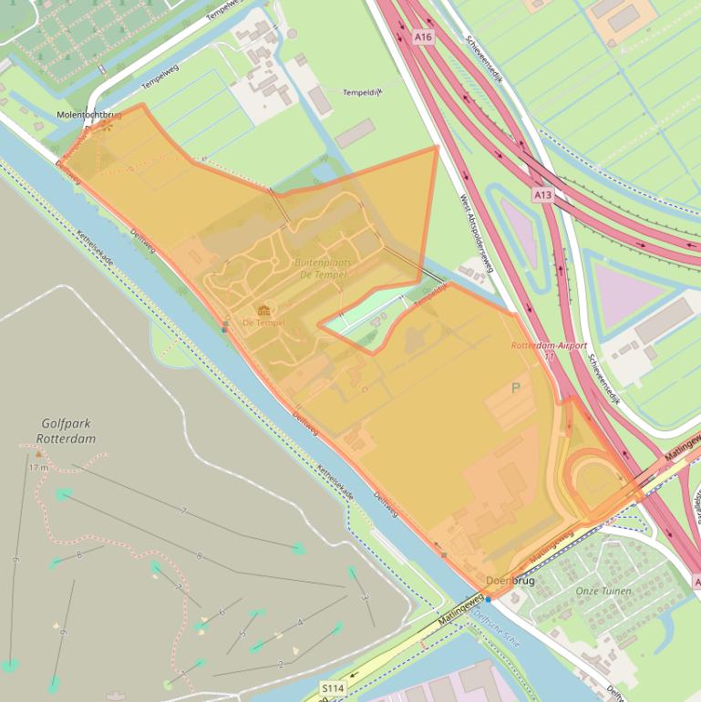 Kaart van postcodegebied 3046NC.