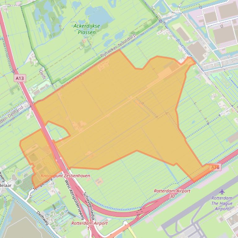 Kaart van postcodegebied 3046NJ.