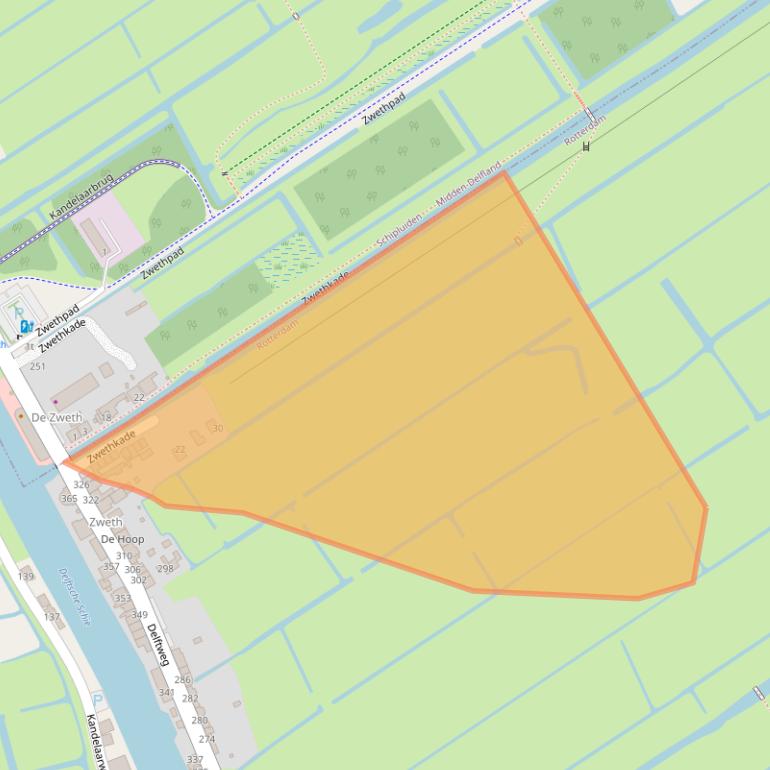 Kaart van postcodegebied 3046NV.