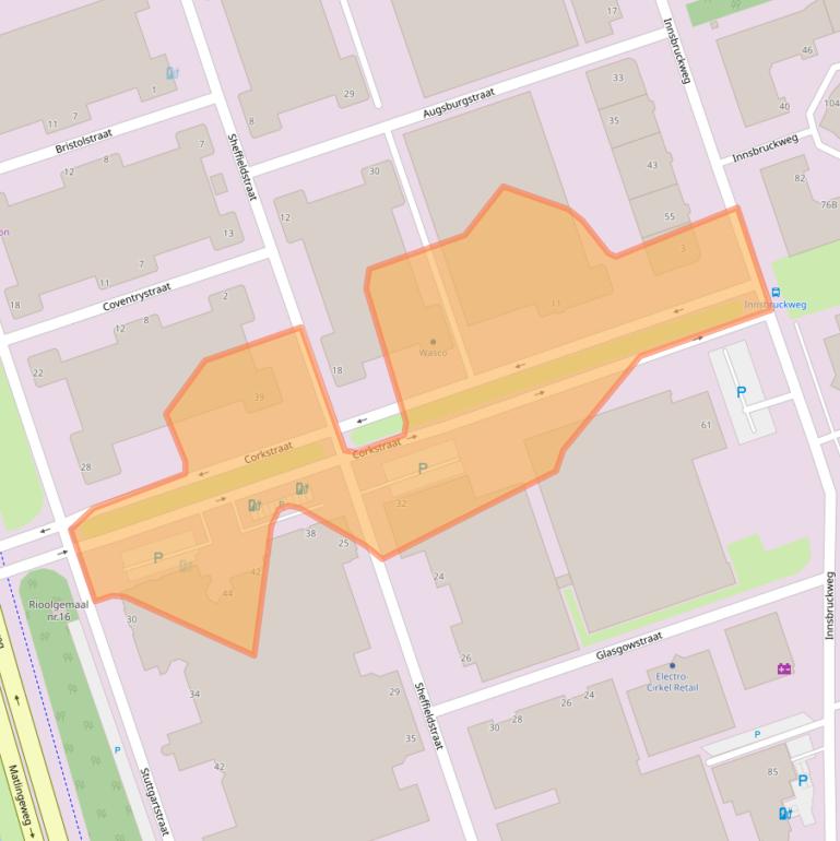 Kaart van postcodegebied 3047AC.