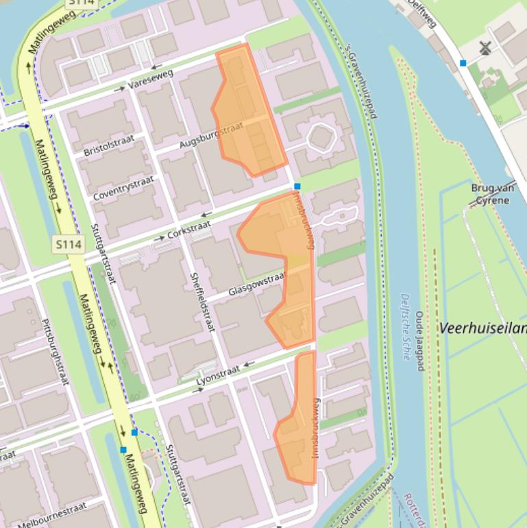 Kaart van postcodegebied 3047AG.