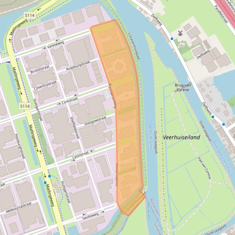 Kaart van postcodegebied 3047AH.