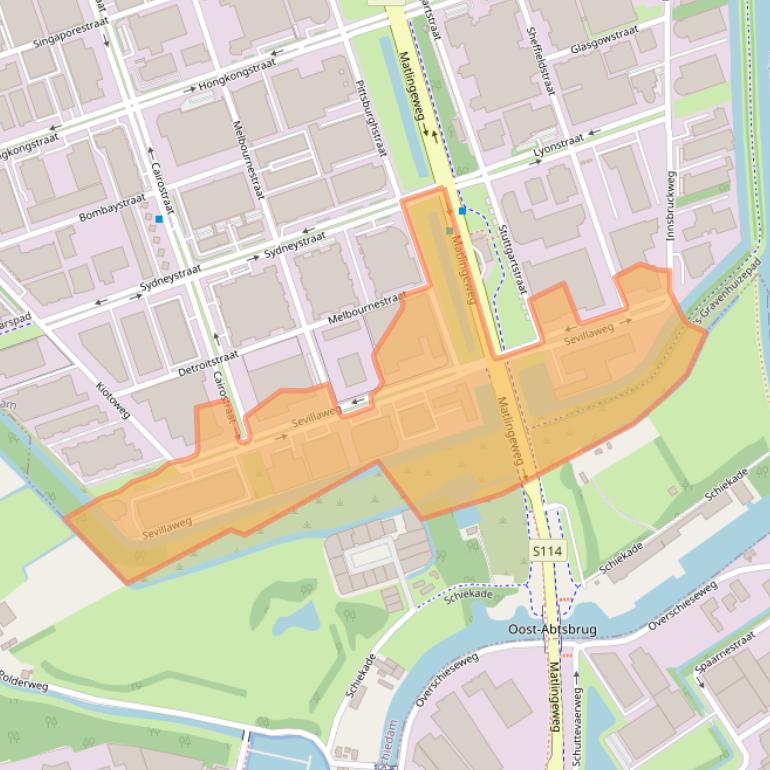 Kaart van postcodegebied 3047AL.