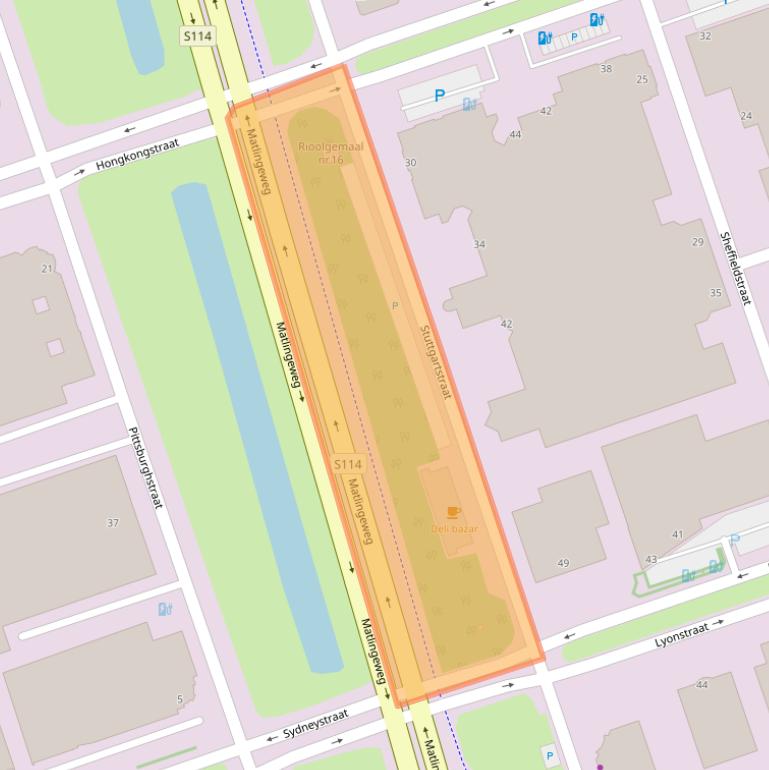 Kaart van postcodegebied 3047AR.