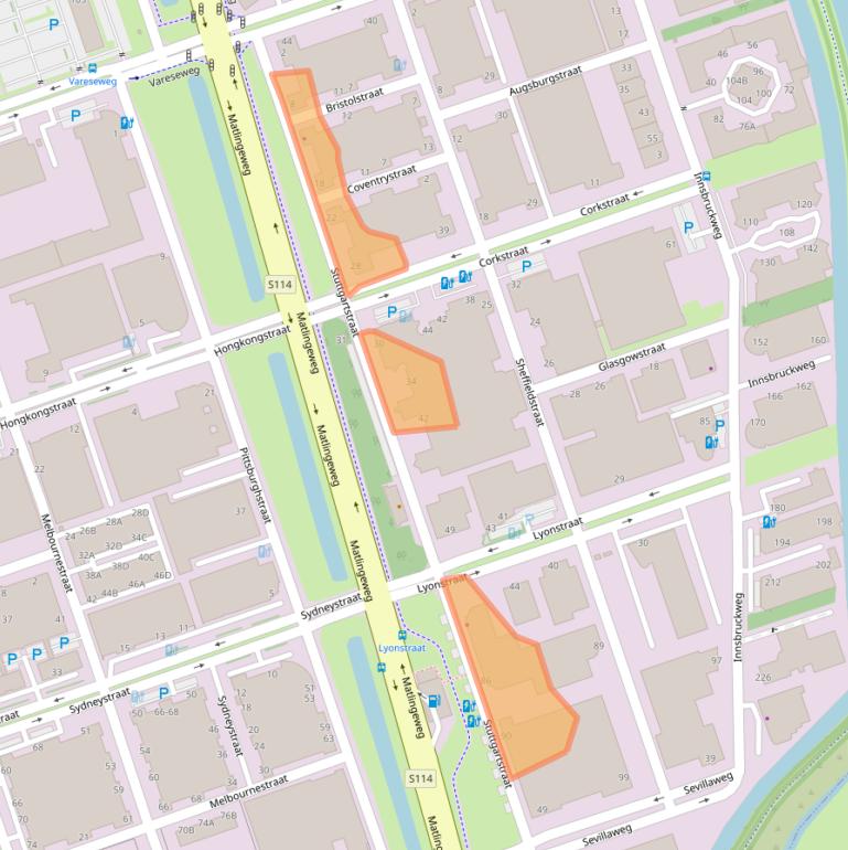 Kaart van postcodegebied 3047AS.