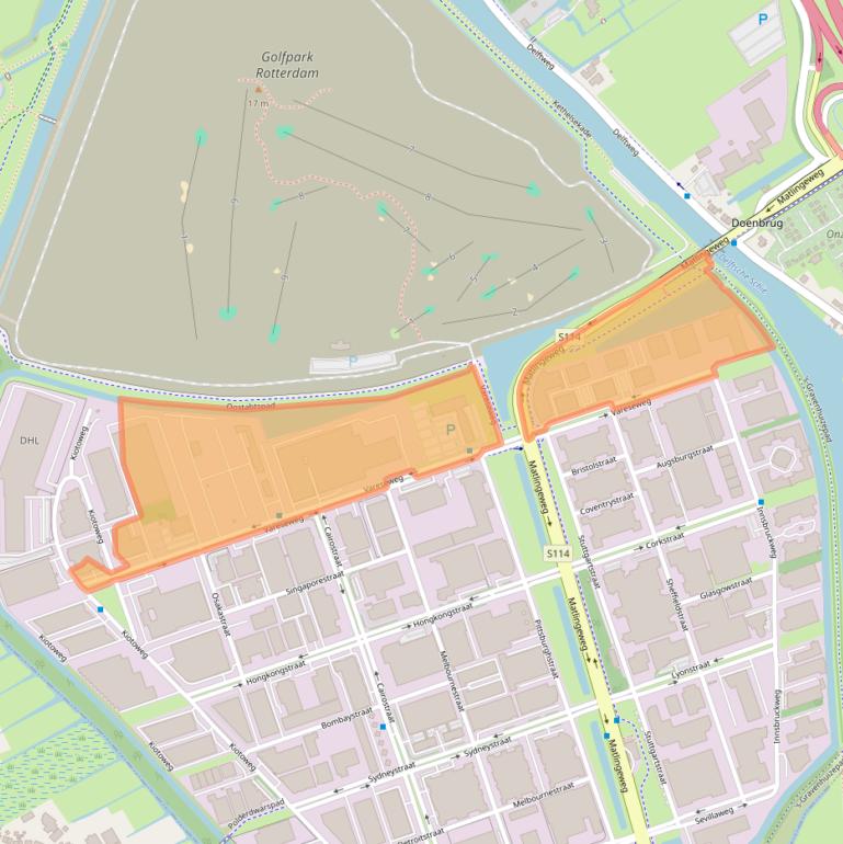 Kaart van postcodegebied 3047AT.