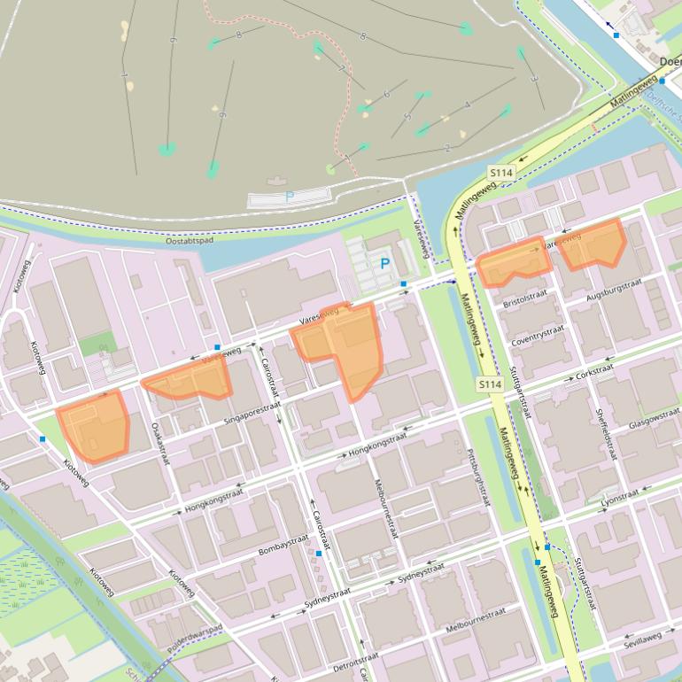 Kaart van postcodegebied 3047AV.