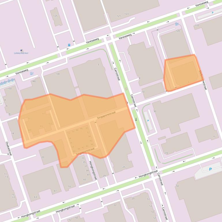 Kaart van postcodegebied 3047BE.