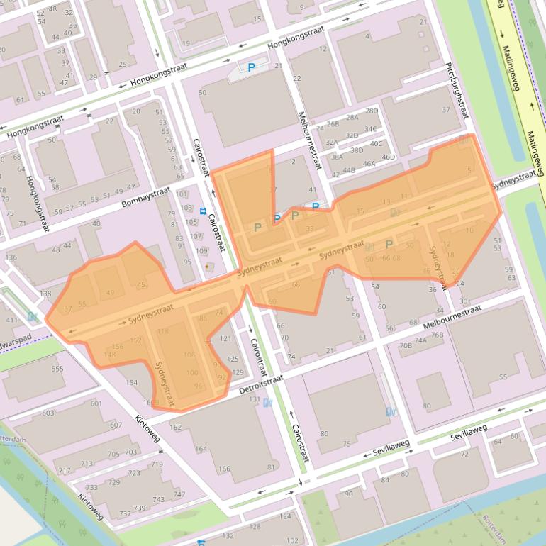 Kaart van postcodegebied 3047BP.