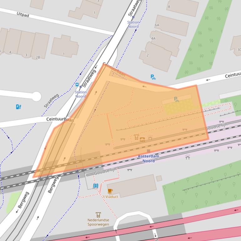 Kaart van postcodegebied 3051AA.