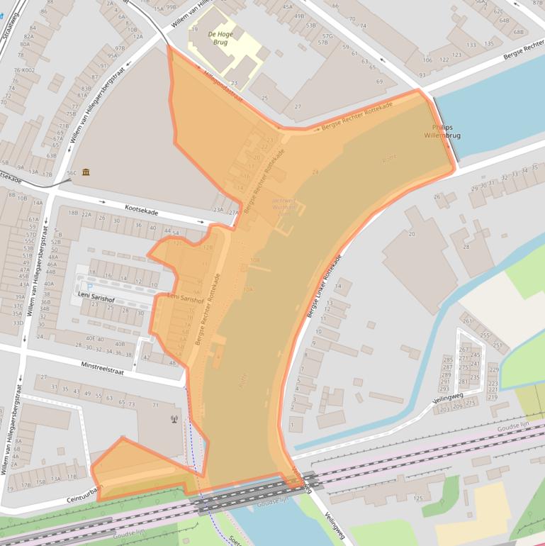 Kaart van postcodegebied 3051AB.