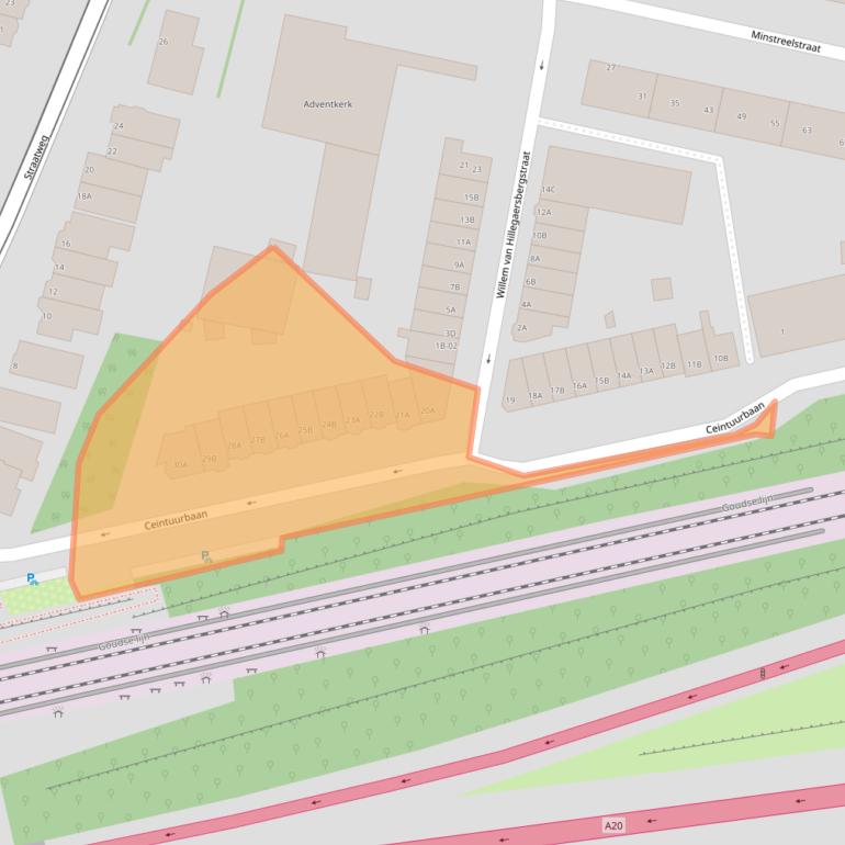 Kaart van postcodegebied 3051AG.