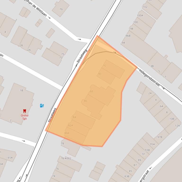 Kaart van postcodegebied 3051BK.