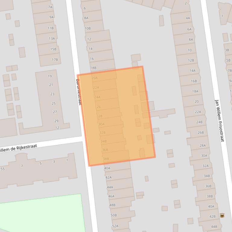 Kaart van postcodegebied 3051EE.