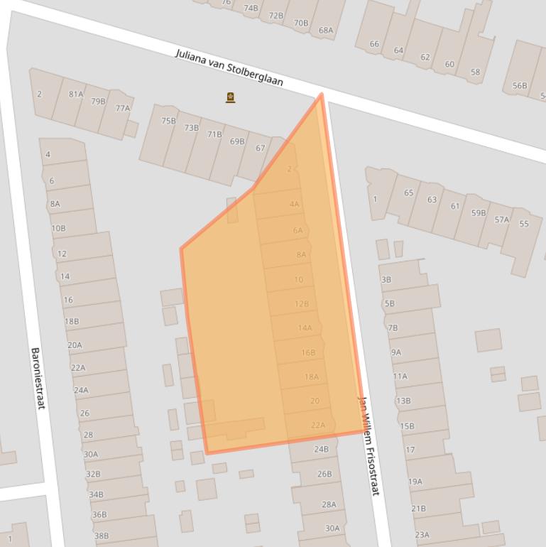 Kaart van postcodegebied 3051EK.