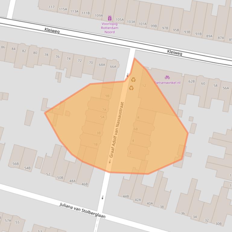 Kaart van postcodegebied 3051GC.