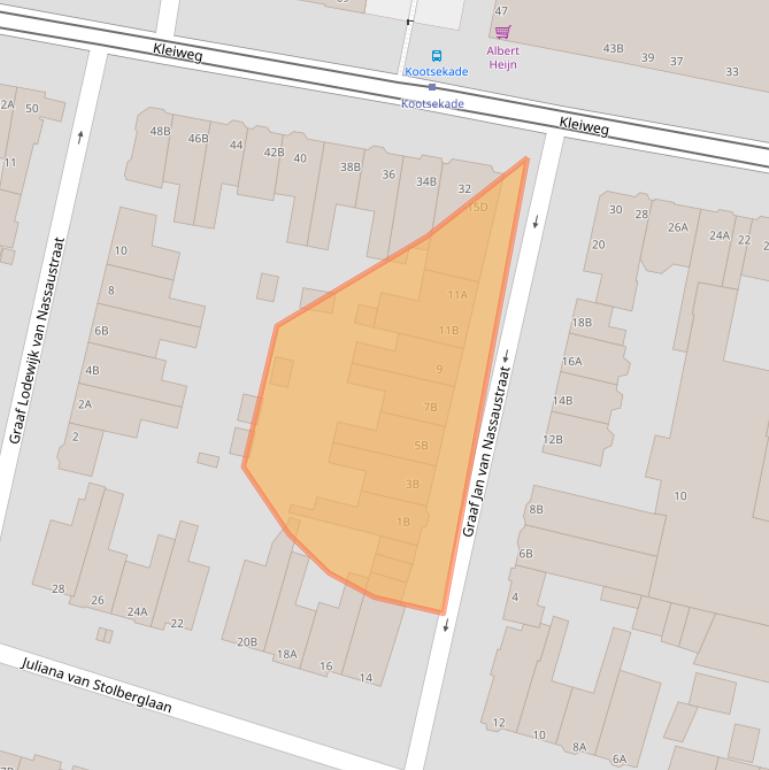 Kaart van postcodegebied 3051GD.