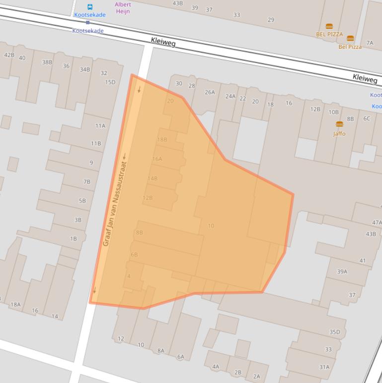 Kaart van postcodegebied 3051GE.