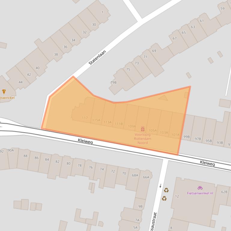 Kaart van postcodegebied 3051GL.