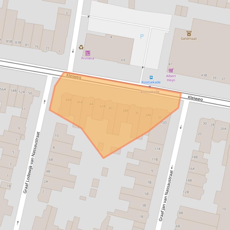 Kaart van postcodegebied 3051GS.