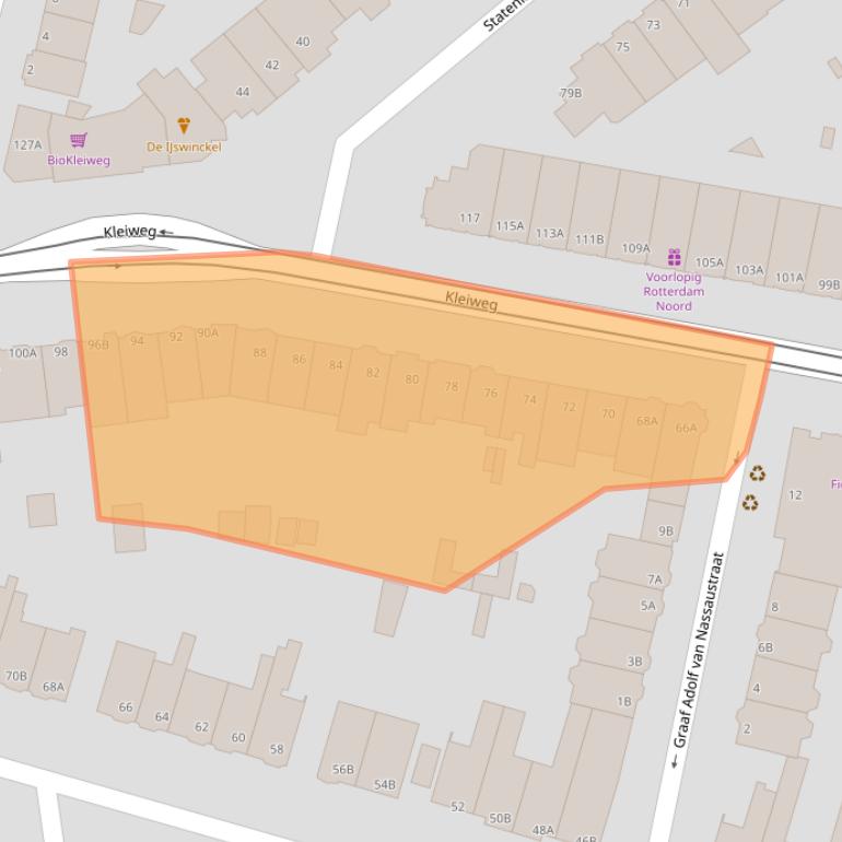 Kaart van postcodegebied 3051GV.