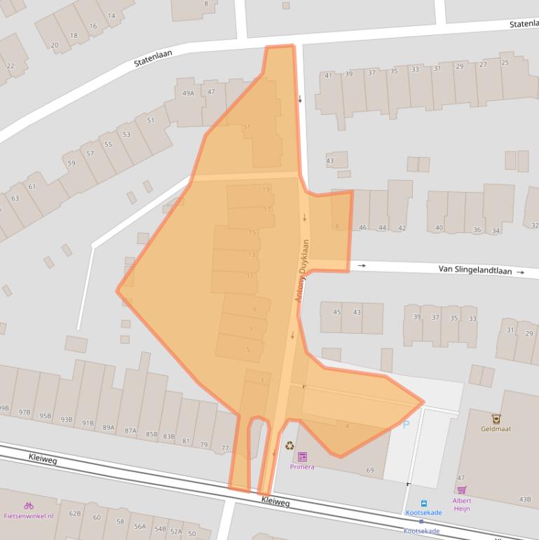 Kaart van postcodegebied 3051HA.