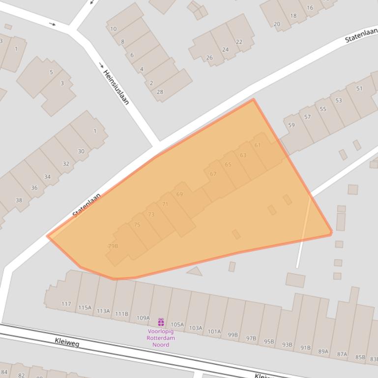 Kaart van postcodegebied 3051HM.