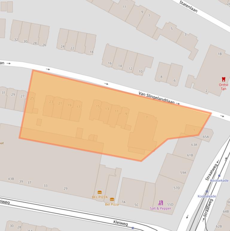 Kaart van postcodegebied 3051HT.