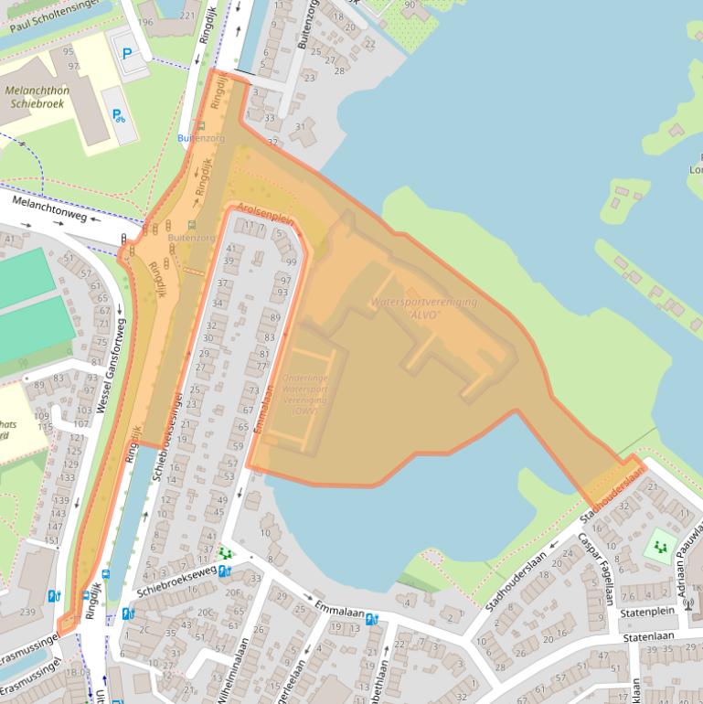 Kaart van postcodegebied 3051JH.