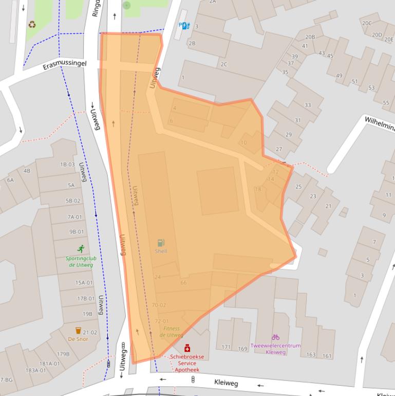 Kaart van postcodegebied 3051JR.