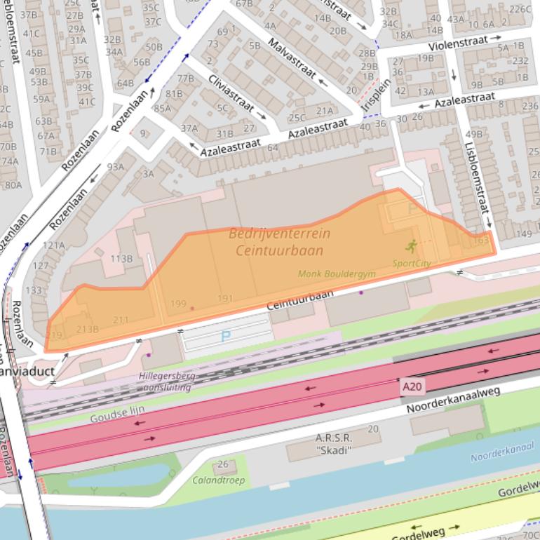 Kaart van postcodegebied 3051KC.