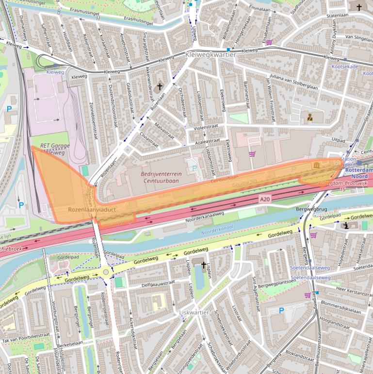 Kaart van postcodegebied 3051KD.