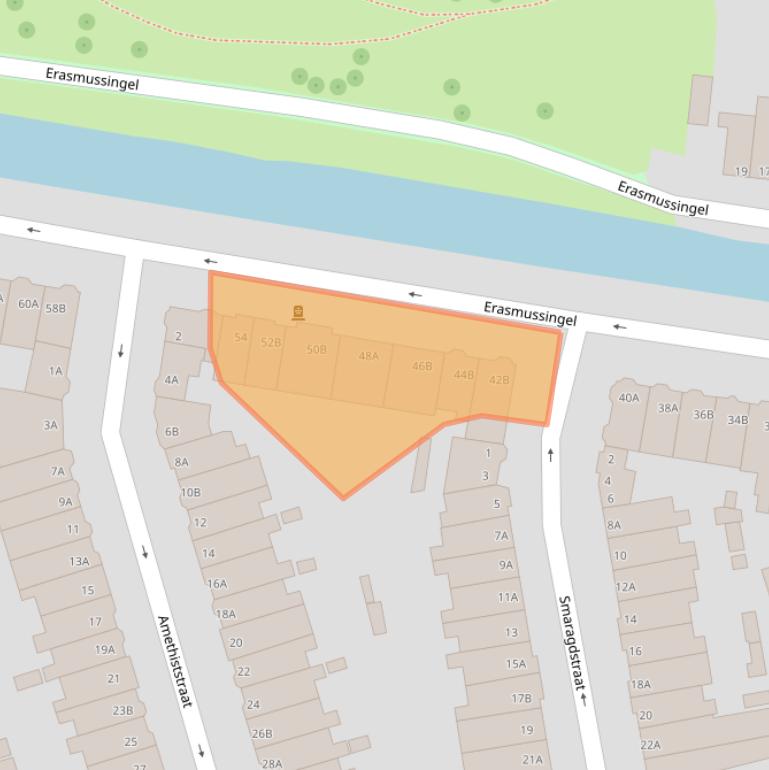 Kaart van postcodegebied 3051KH.