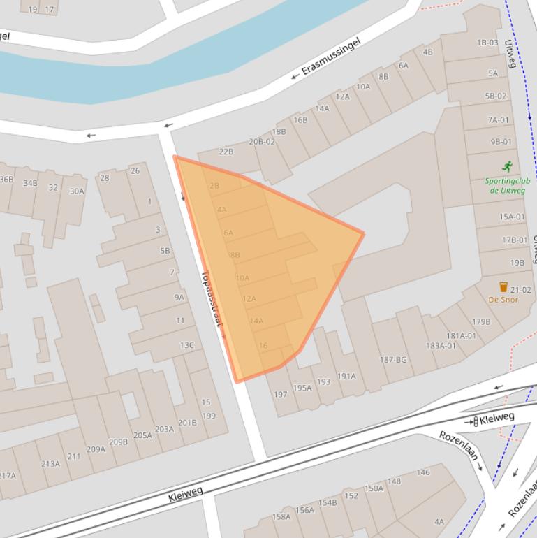 Kaart van postcodegebied 3051KM.