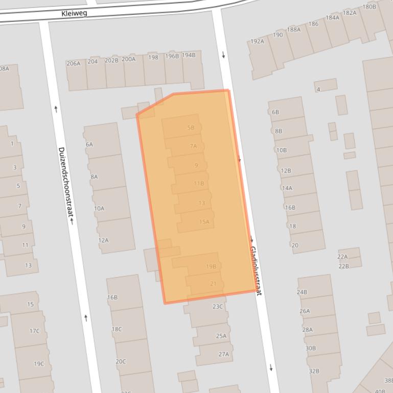 Kaart van postcodegebied 3051LD.