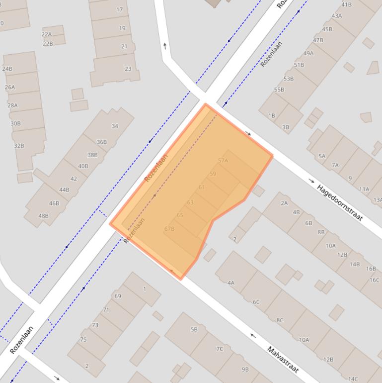 Kaart van postcodegebied 3051LL.