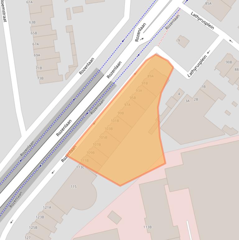 Kaart van postcodegebied 3051LN.