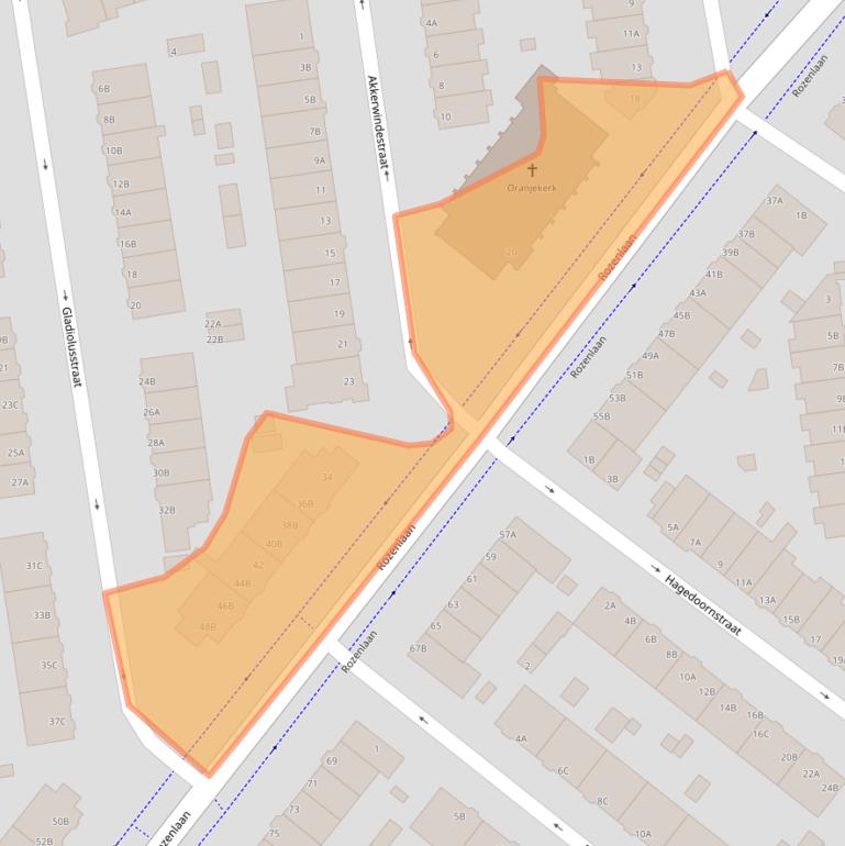 Kaart van postcodegebied 3051LS.
