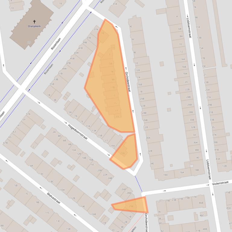Kaart van postcodegebied 3051NK.