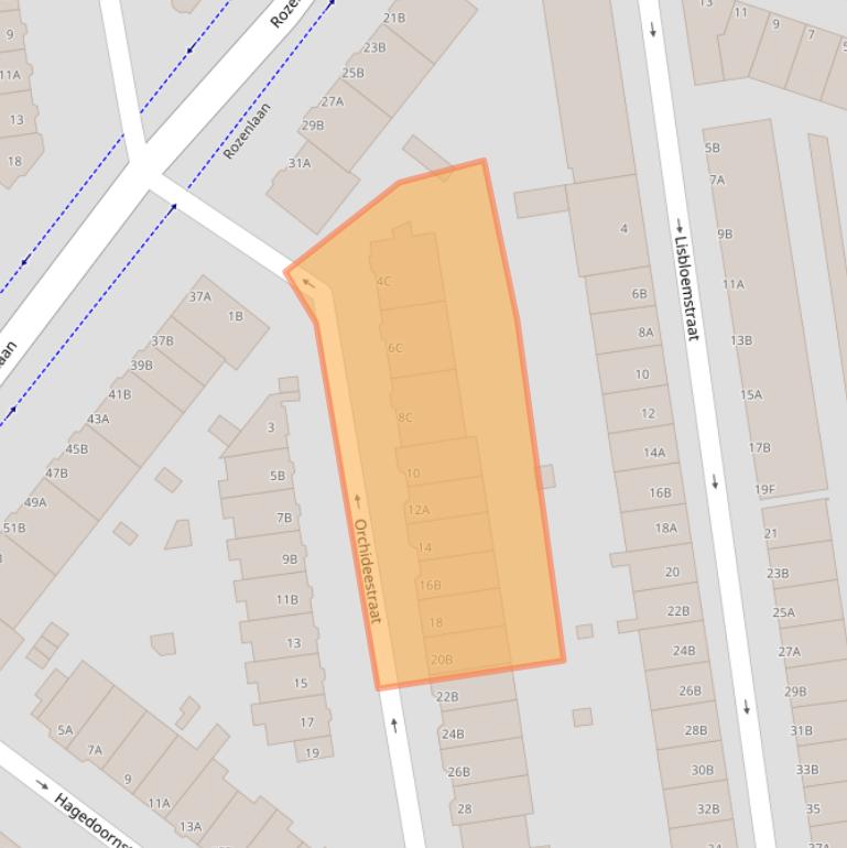 Kaart van postcodegebied 3051NL.